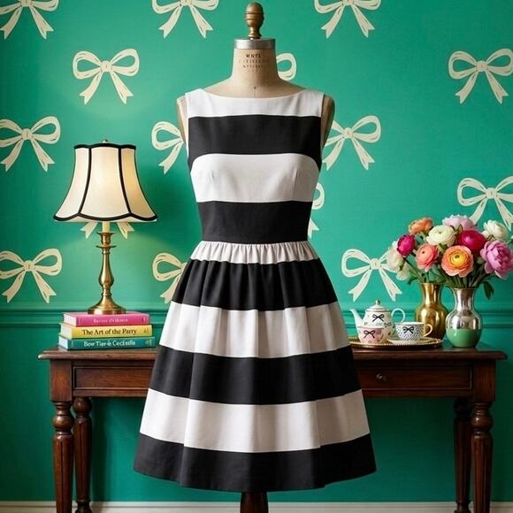 Kate Spade Dresses & Skirts - Kate Spade New York "Carolyn" It-Girl Striped Dress -Size 2- Taylor Swift